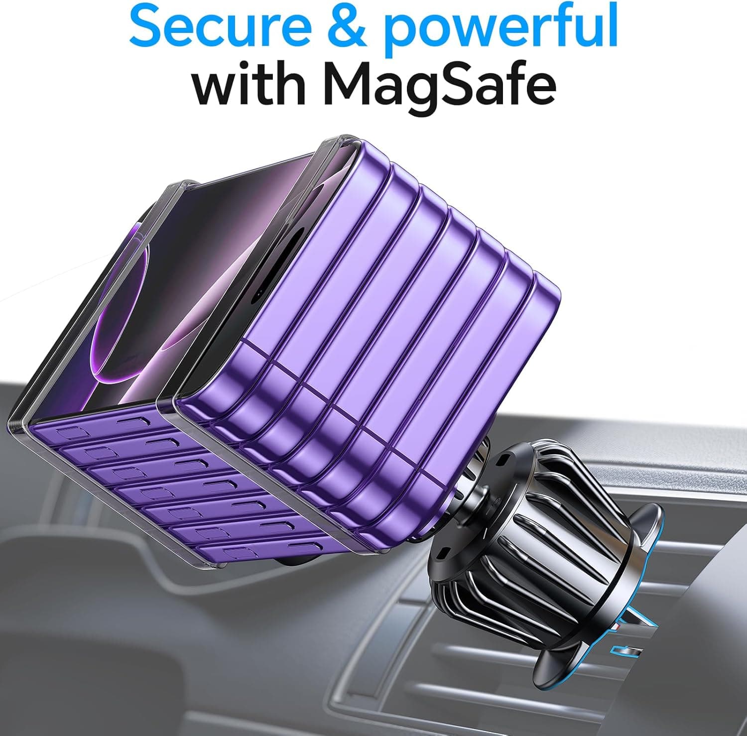 Kaistyle for Magsafe Car Mount【20 Strong Magnets】Magnetic Phone Holder for Car Phone Holder Mount Dash Mounted Holders Cell Phone Holders for Your Car Accessories for Women Men for iPhone 17 16 15 14 thumbnail 9