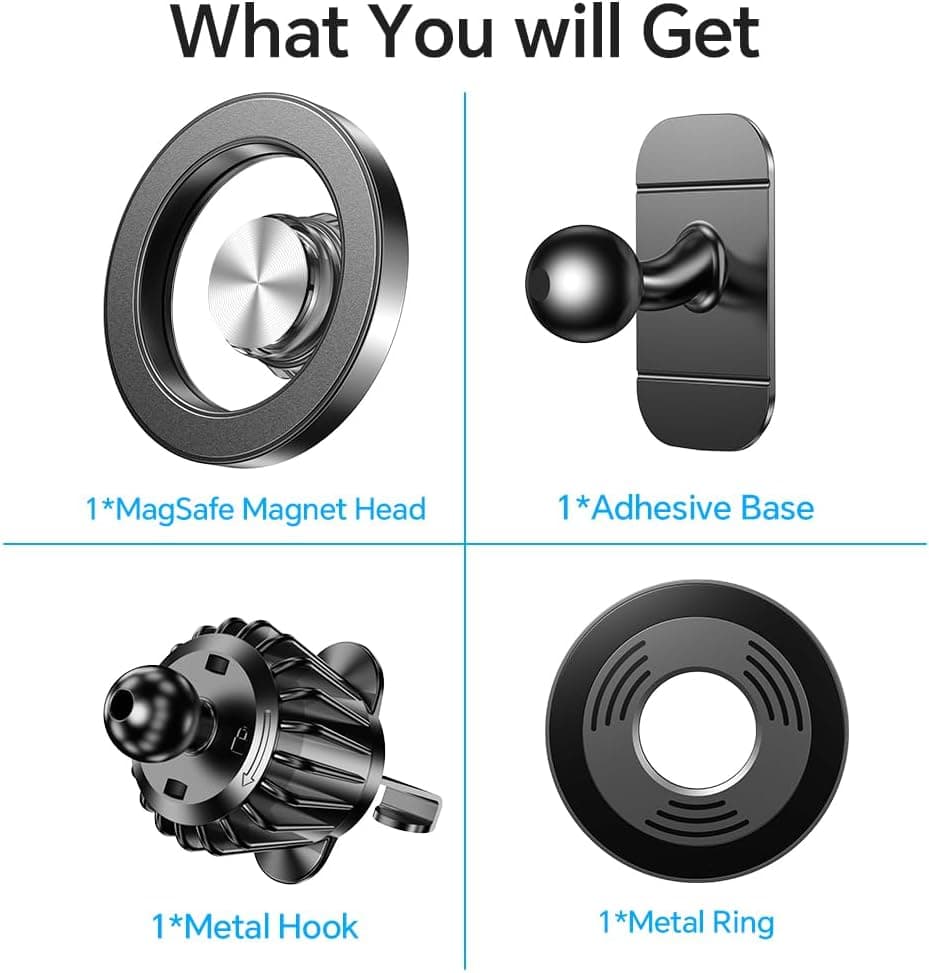 Kaistyle for Magsafe Car Mount【20 Strong Magnets】Magnetic Phone Holder for Car Phone Holder Mount Dash Mounted Holders Cell Phone Holders for Your Car Accessories for Women Men for iPhone 17 16 15 14 thumbnail 8