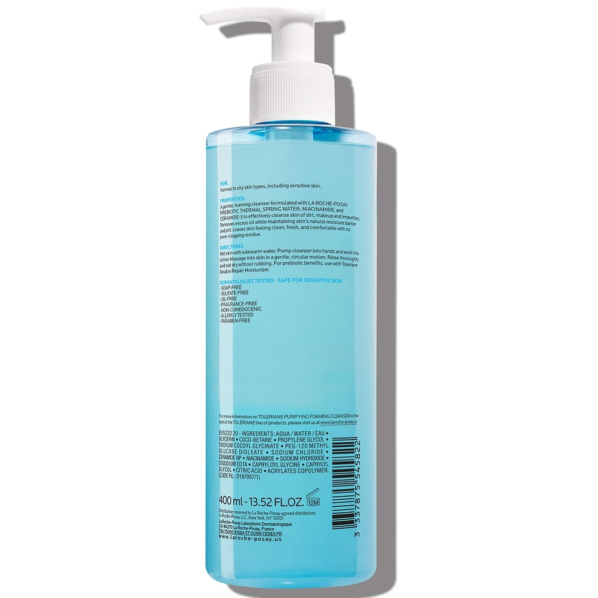 La Roche-Posay Toleriane Purifying Foaming Facial Cleanser, Oil Free Face Wash for Women & Men with Niacinamide + Ceramides, Pore Cleanser Safe For Sensitive Skin, Won’t Dry Out Skin, Soap Free thumbnail 11