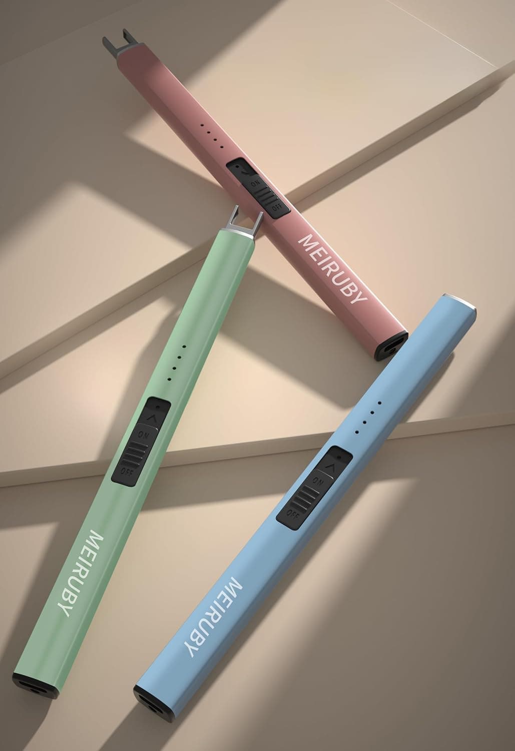 MEIRUBY Electric Candle Lighter, Christmas Stocking Stuffers Gifts for Women Mom Men Wife Sister, USB Arc Rechargeable Windproof Long Lighter for Candle BBQ Housewarming Birthday Gifts Idals thumbnail 4