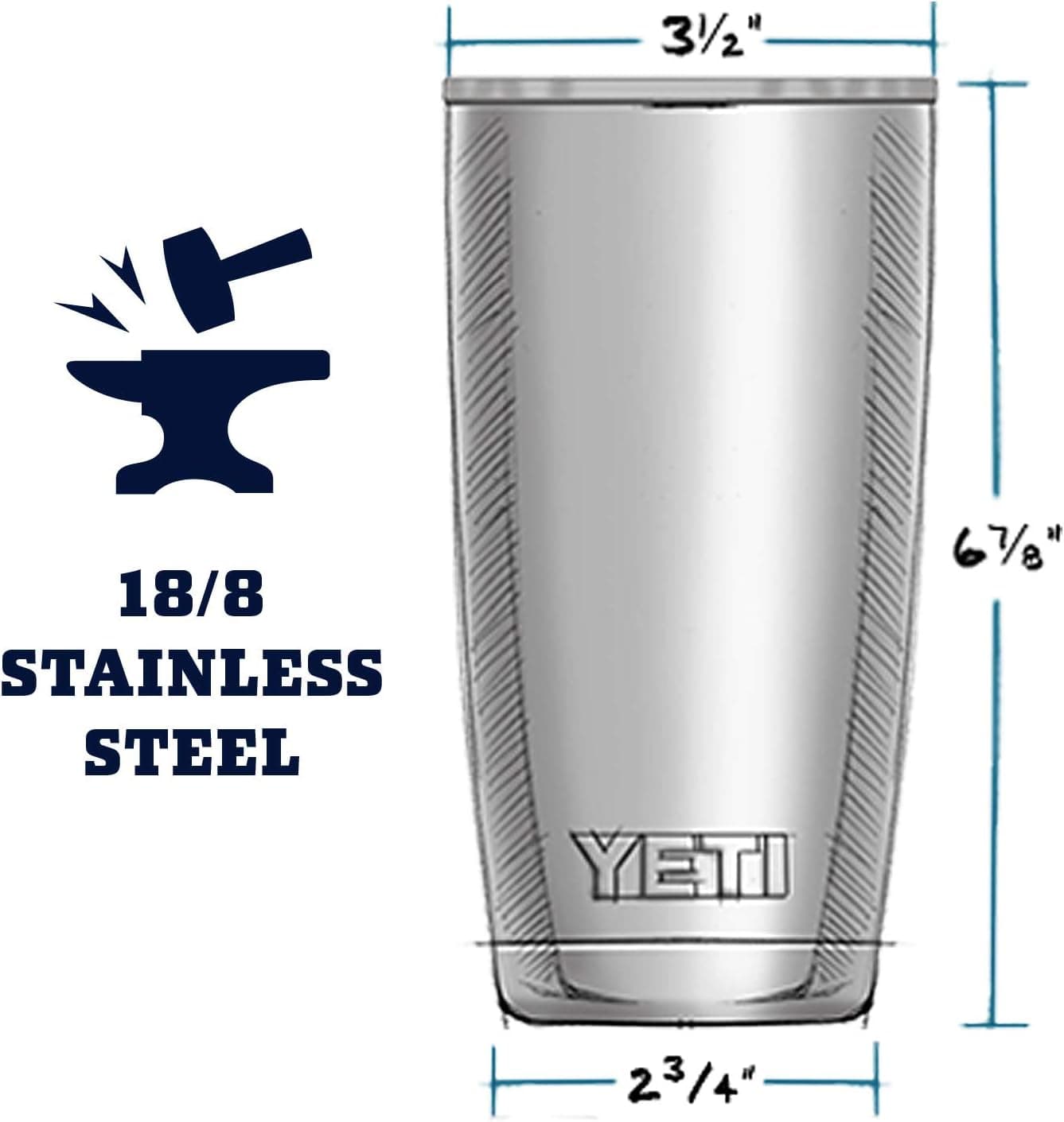 YETI Rambler 20 oz Stainless Steel Vacuum Insulated Tumbler w/MagSlider Lid thumbnail 2
