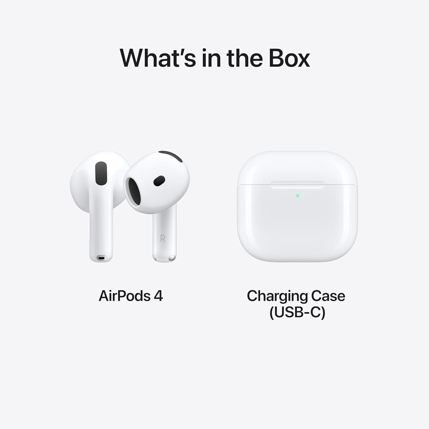Apple AirPods 4 Wireless Earbuds, Bluetooth Headphones, Personalized Spatial Audio, Sweat and Water Resistant, USB-C Charging Case, H2 Chip, Up to 30 Hours of Battery Life, Effortless Setup for iPhone thumbnail 6