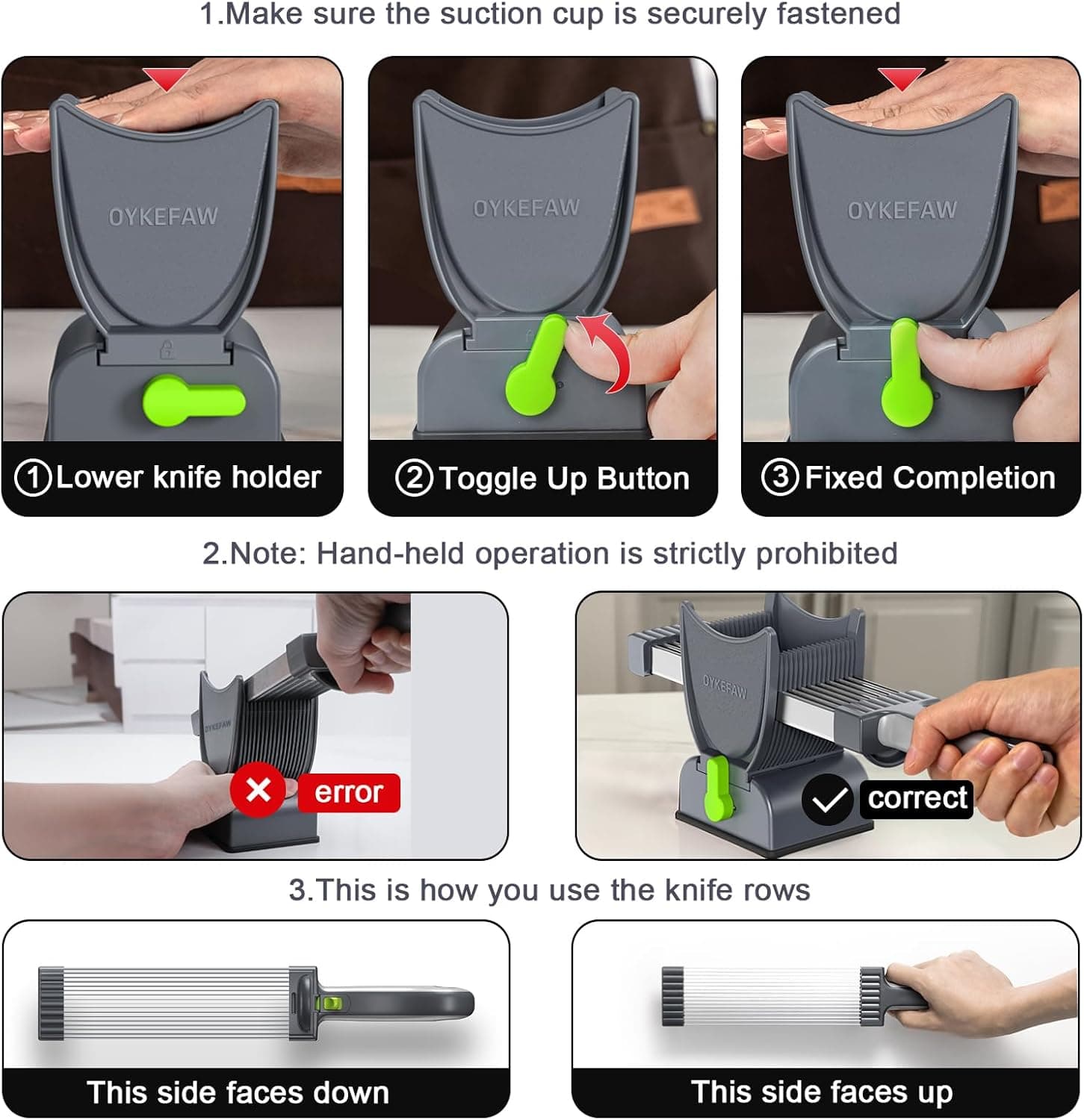 Meat Slicer for Fresh Meat,Thickness Adjustable 2 or 4 mm Manual Meat Cutter,Cleaver Kitchen Knife, Jerky Slicer Suit for Chicken Breast Beef Pork thumbnail 5