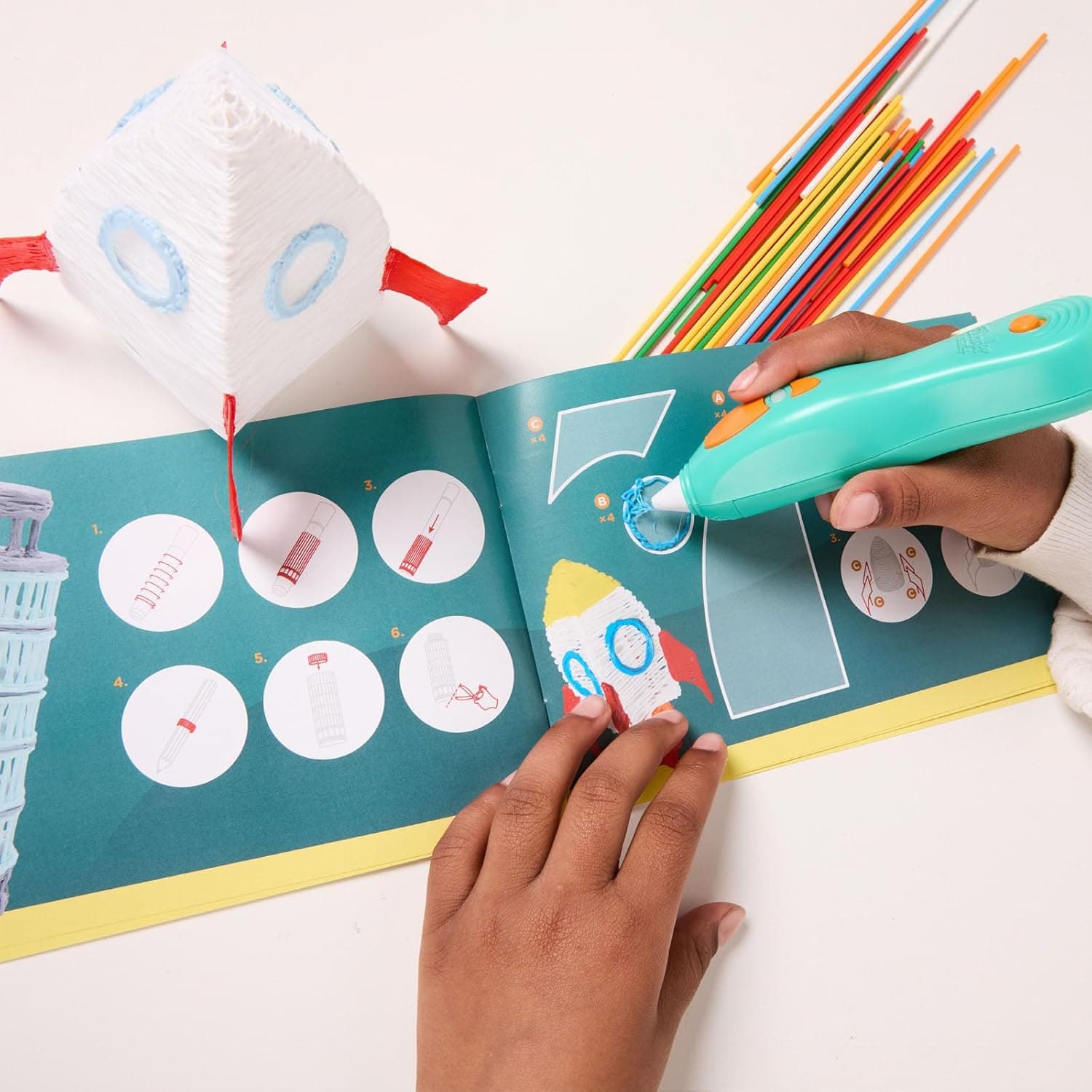 3Doodler Start+ Essentials 3D Pen Set for Kids, Easy to Use, Learn from Home Art Activity Set, Educational STEM Toy for Boys & Girls Ages 6+ thumbnail 7