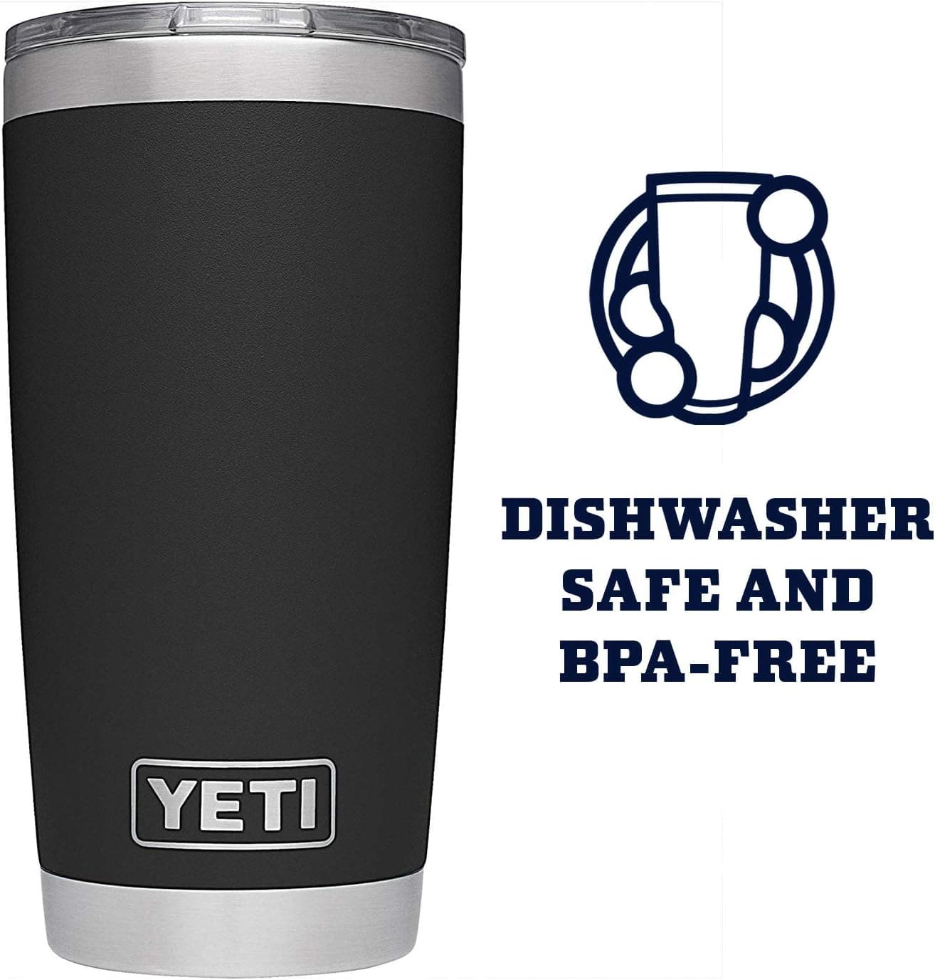 YETI Rambler 20 oz Stainless Steel Vacuum Insulated Tumbler w/MagSlider Lid thumbnail 4