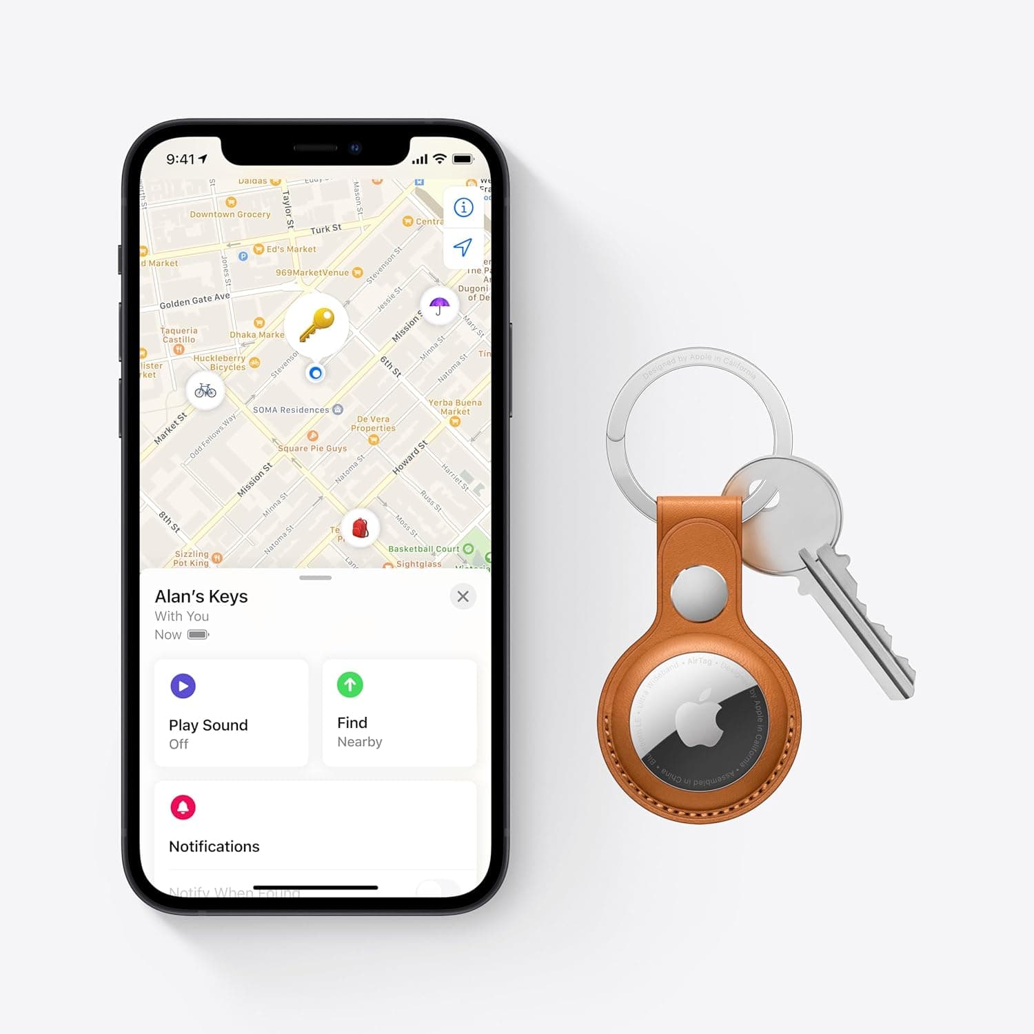 Apple AirTag. Keep Track of and find Your Keys, Wallet, Luggage, Backpack, and More. Simple one-tap Set up with iPhone or iPad thumbnail 4