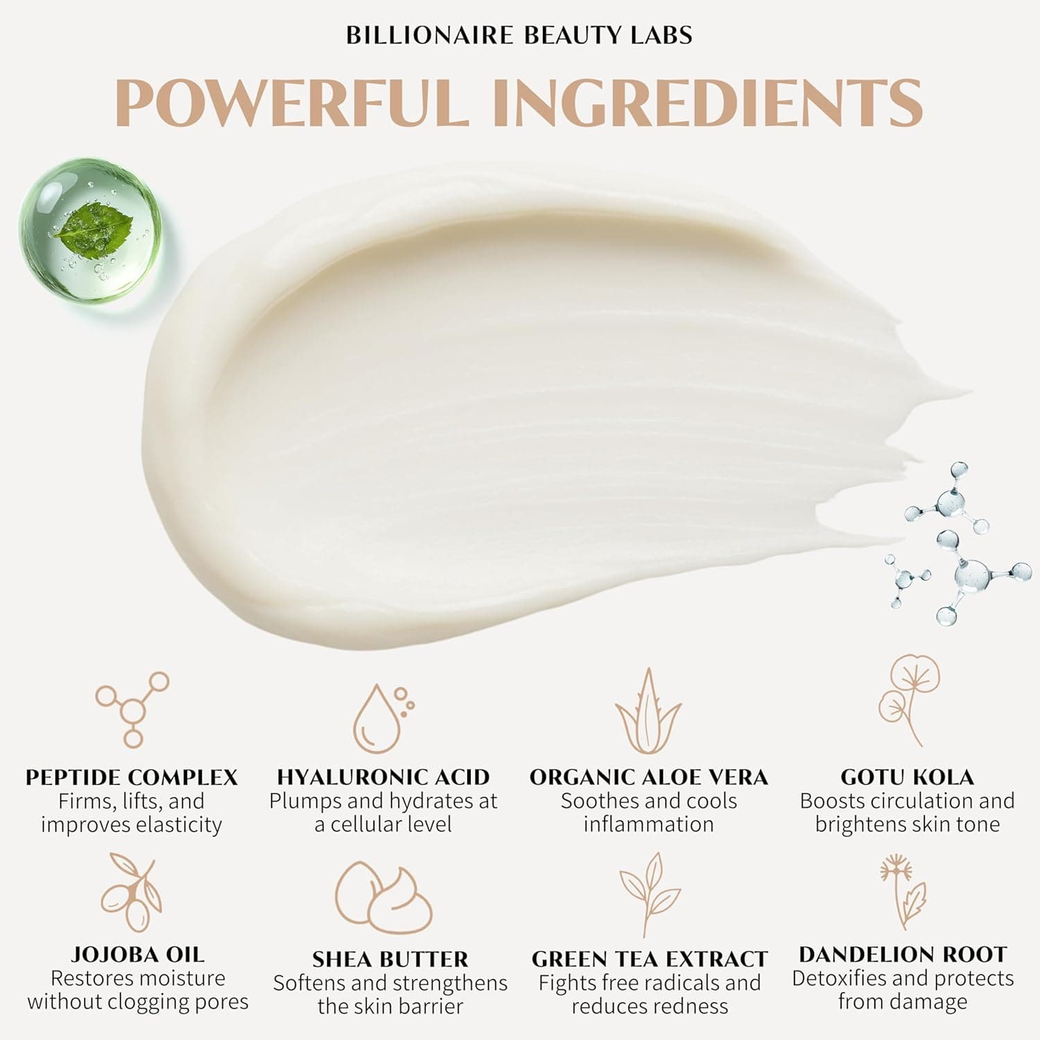 Collagen Booster Peptide Face Cream w Hyaluronic Acid – Peptide Face Moisturizer for Women, Hydrating, Non-Greasy, for Firming, Smoothing, Younger-Looking Skin, Fragrance-Free thumbnail 5