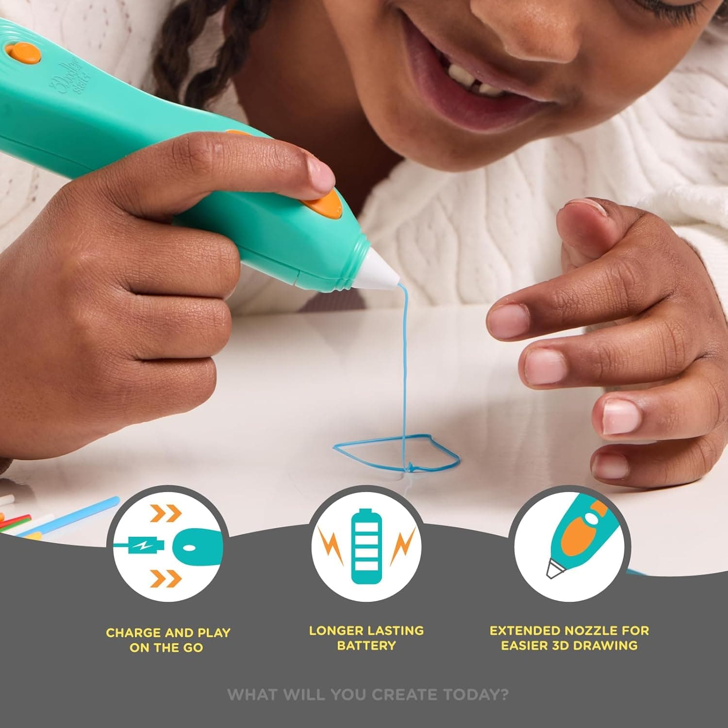 3Doodler Start+ Essentials 3D Pen Set for Kids, Easy to Use, Learn from Home Art Activity Set, Educational STEM Toy for Boys & Girls Ages 6+ thumbnail 6