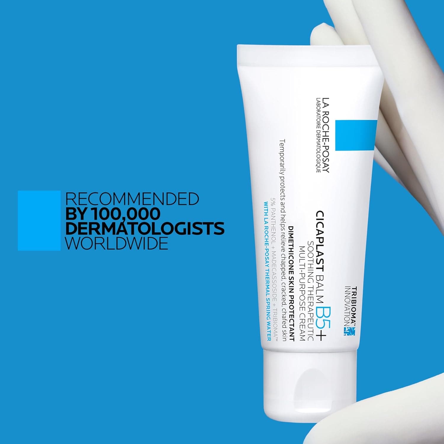 La Roche-Posay Cicaplast Balm B5, Healing Ointment and Soothing Therapeutic Multi Purpose Cream for Dry & Irritated Skin, Body and Hand Balm, Baby Safe, Fragrance Free thumbnail 6