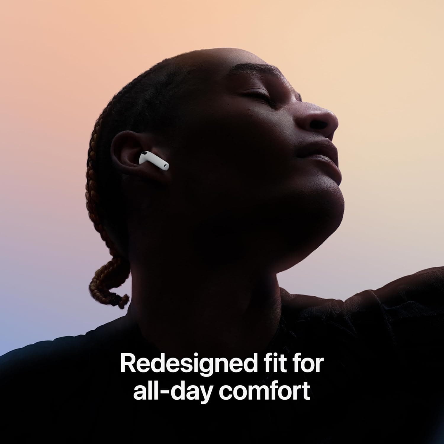 Apple AirPods 4 Wireless Earbuds, Bluetooth Headphones, Personalized Spatial Audio, Sweat and Water Resistant, USB-C Charging Case, H2 Chip, Up to 30 Hours of Battery Life, Effortless Setup for iPhone thumbnail 3