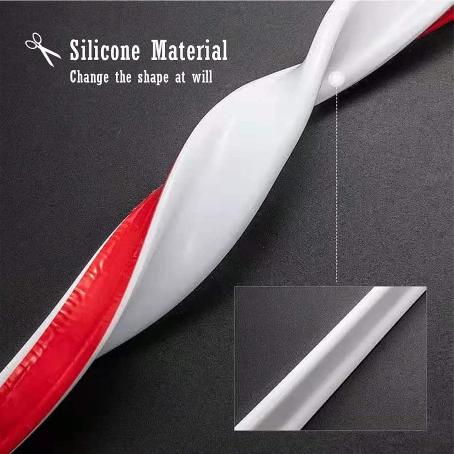 DARZYS Shower Threshold Water Dam, Shower Water Barrier Silicone Wet Room Bathroom Floor Sealing Strip Shower Threshold Dam Shower Barrier(1.4m) thumbnail 7