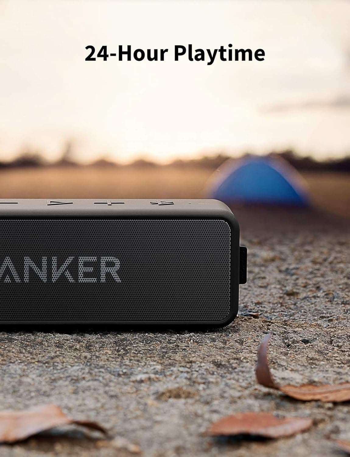 Anker Soundcore 2 Portable Bluetooth Speaker with Stereo Sound, Bluetooth 5, Bassup, IPX7 Waterproof, 24-Hour Playtime, Wireless Stereo Pairing, Speaker for Home, Outdoors, Travel thumbnail 6
