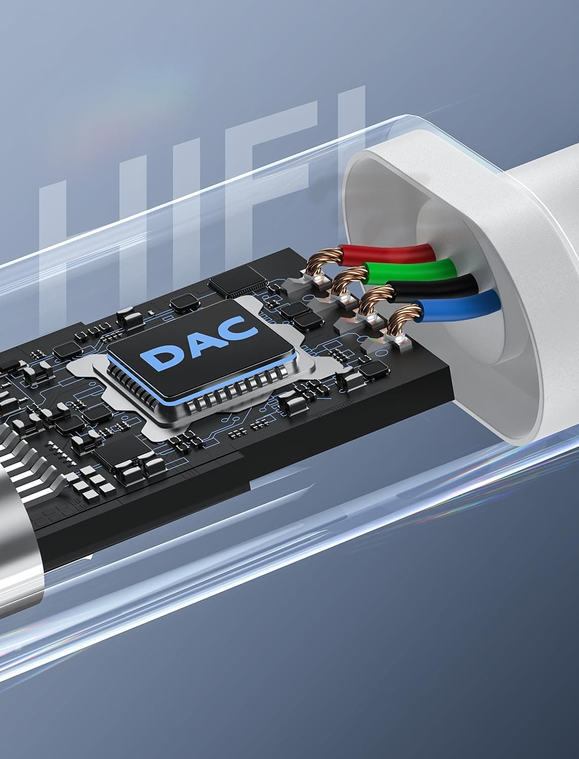 USB-C to 3.5mm Audio Headphone Adapter - HiFi 2 Pack Compatible with Apple iPhone 17 16 15 Samsung Galaxy S25 S24 S23 S22 S21 Plus Pro Max Ultra Pixel iPad - Type C to Aux Cord Jack Dongle Adapter thumbnail 3