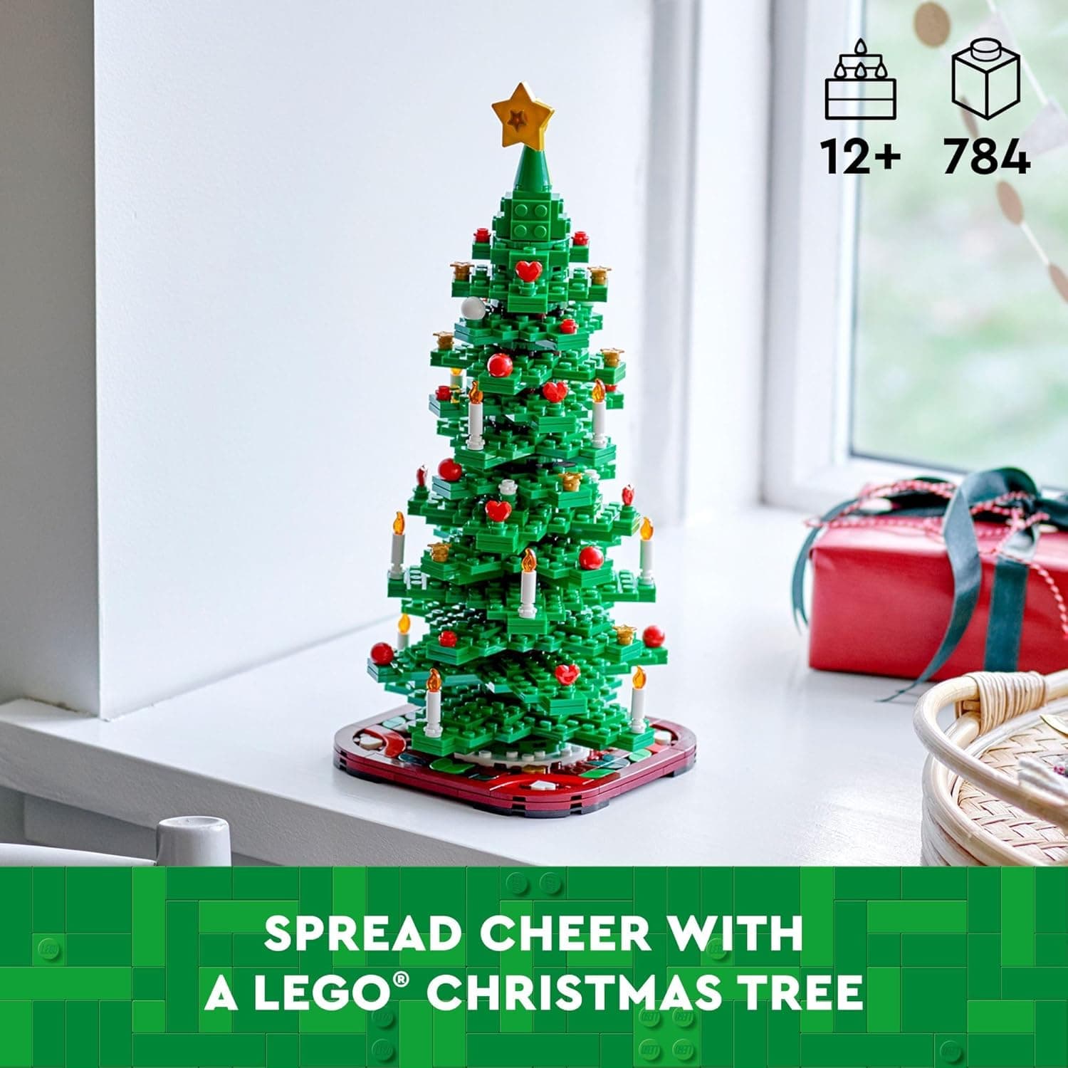 LEGO Christmas Tree - Building Toys for Kids, Boys & Girls, Ages 12+ - Mini Christmas Tree Decorations for Tabletop & Home - Gifts for Boys & Girls - 40573 thumbnail 2