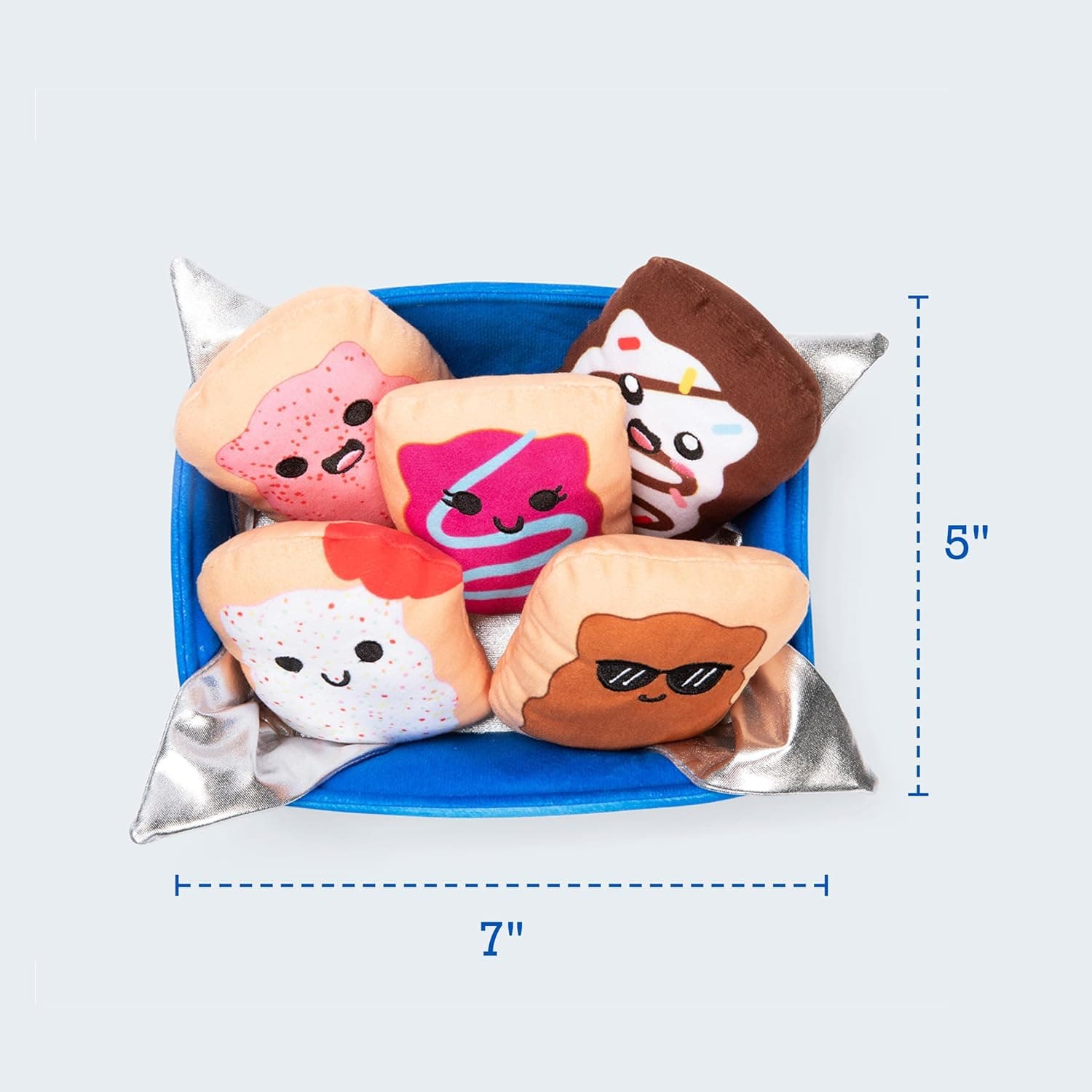 Pop-Tarts™ Emotional Support by Relatable, Snack-Inspired Pals, Full of Bite-Sized Plushies and Cute Stuff, Unexpected Funny Gifts for Loved Ones, Includes 5 Plush Pals with Plush Box thumbnail 6