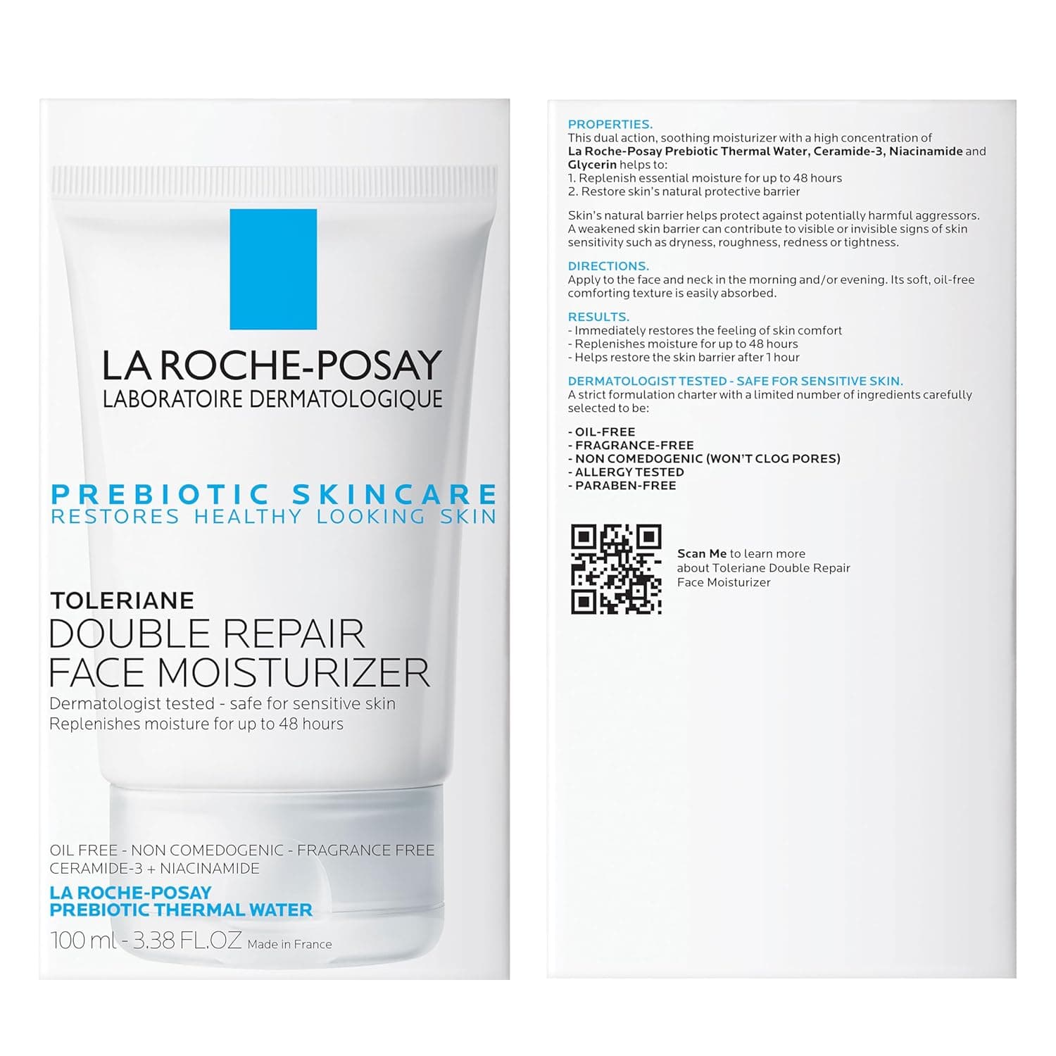La Roche-Posay Toleriane Double Repair Face Moisturizer, Daily Moisturizer Face Cream with Ceramide & Niacinamide for All Skin Types, Immediate Comfort & Long Lasting Hydration, Fragrance Free thumbnail 9