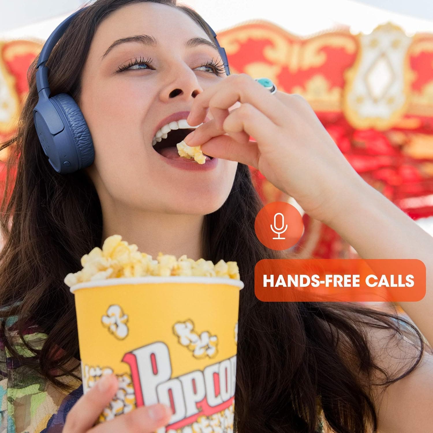 JBL Tune 510BT - Bluetooth headphones with up to 40 hours battery, microphone for call, foldable and comfortable, Android and iOs compatible (Black) thumbnail 6