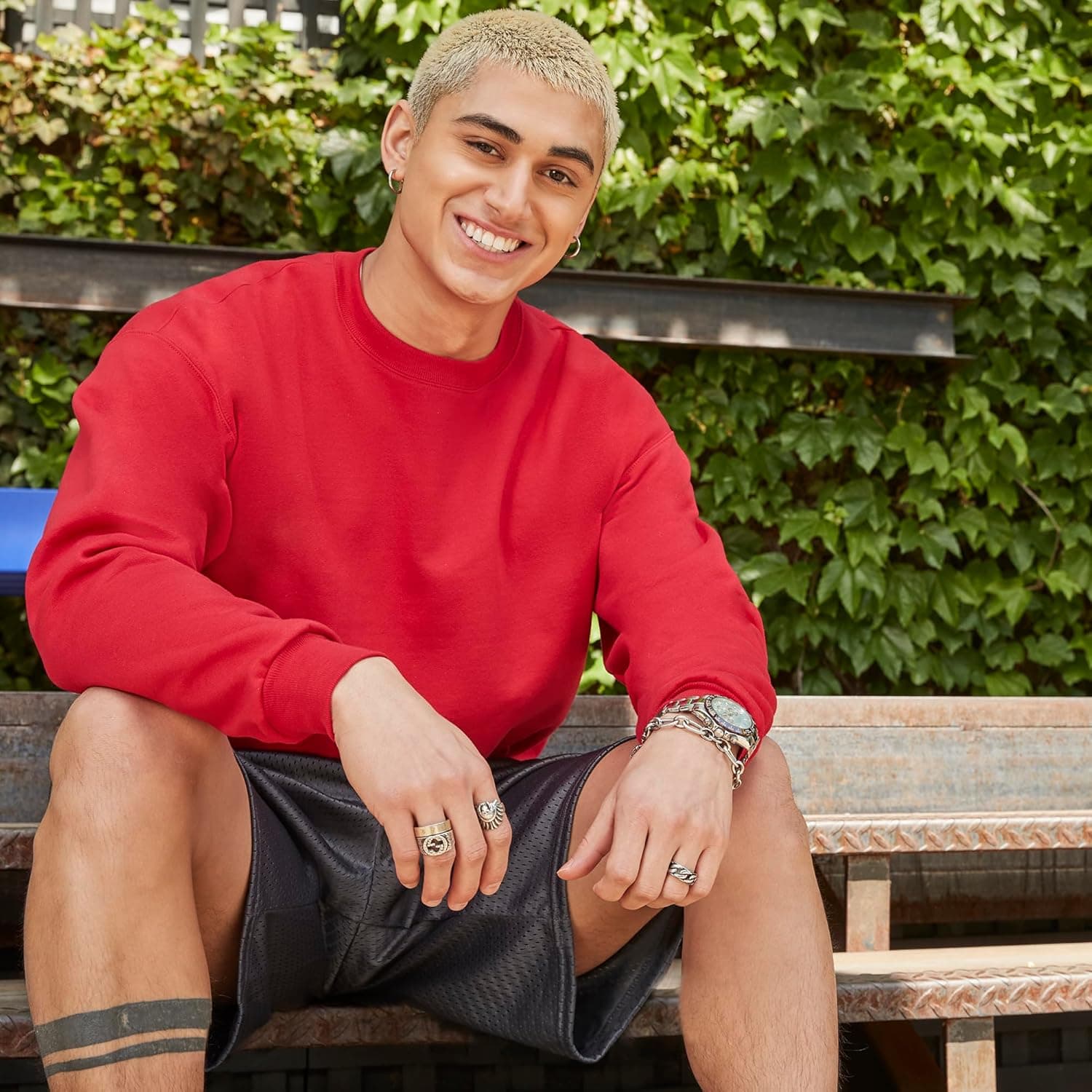 Hanes Men's Ecosmart Fleece Sweatshirt, Pullover Crewneck Sweatshirt, Big & Tall, 1 or 2 Pack thumbnail 6