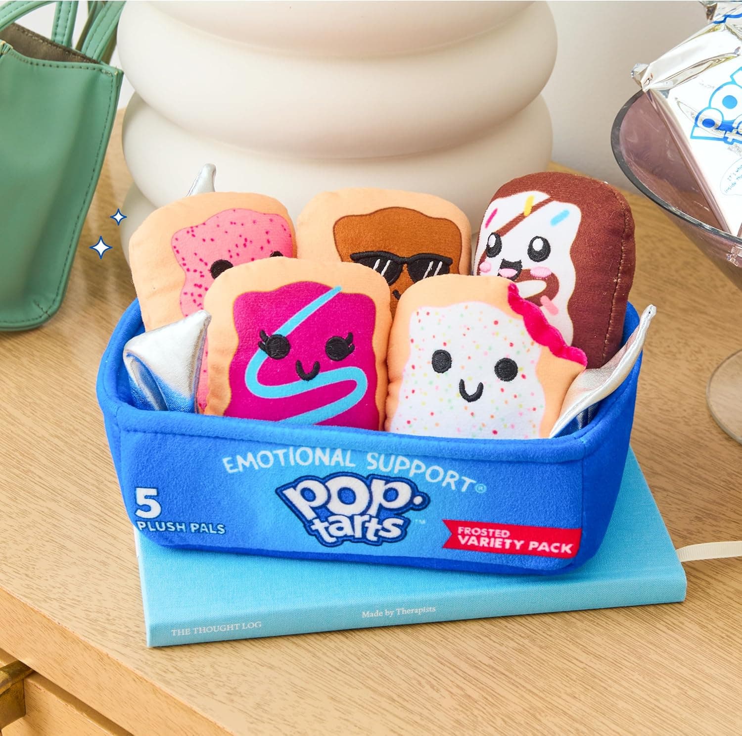 Pop-Tarts™ Emotional Support by Relatable, Snack-Inspired Pals, Full of Bite-Sized Plushies and Cute Stuff, Unexpected Funny Gifts for Loved Ones, Includes 5 Plush Pals with Plush Box thumbnail 4