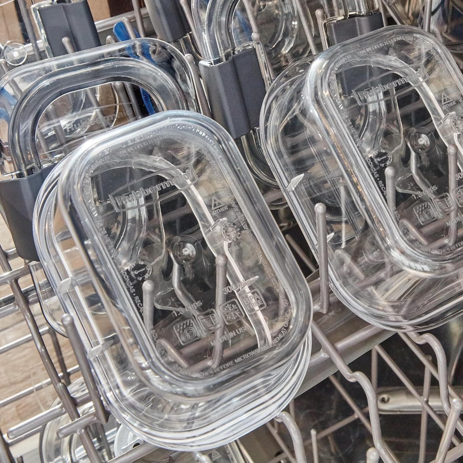 Rubbermaid Brilliance Food Storage Containers BPA Free Airtight Lids Ideal for Lunch Meal Prep & Leftovers Set of 5 (3.2 Cup) thumbnail 6