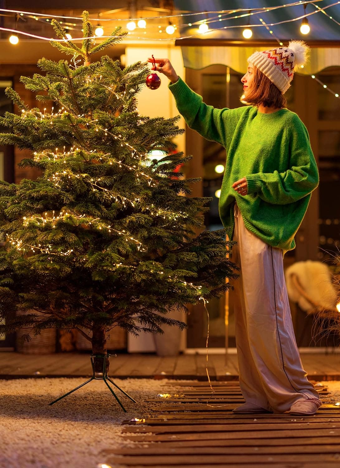 Brightown Fairy Lights Battery Operated, 10Ft 120 LED Firecracker String Lights, Waterproof Silver Wire Starry Firefly Light for DIY Wreath Weeding Indoor Outdoor Christmas Decorations thumbnail 8