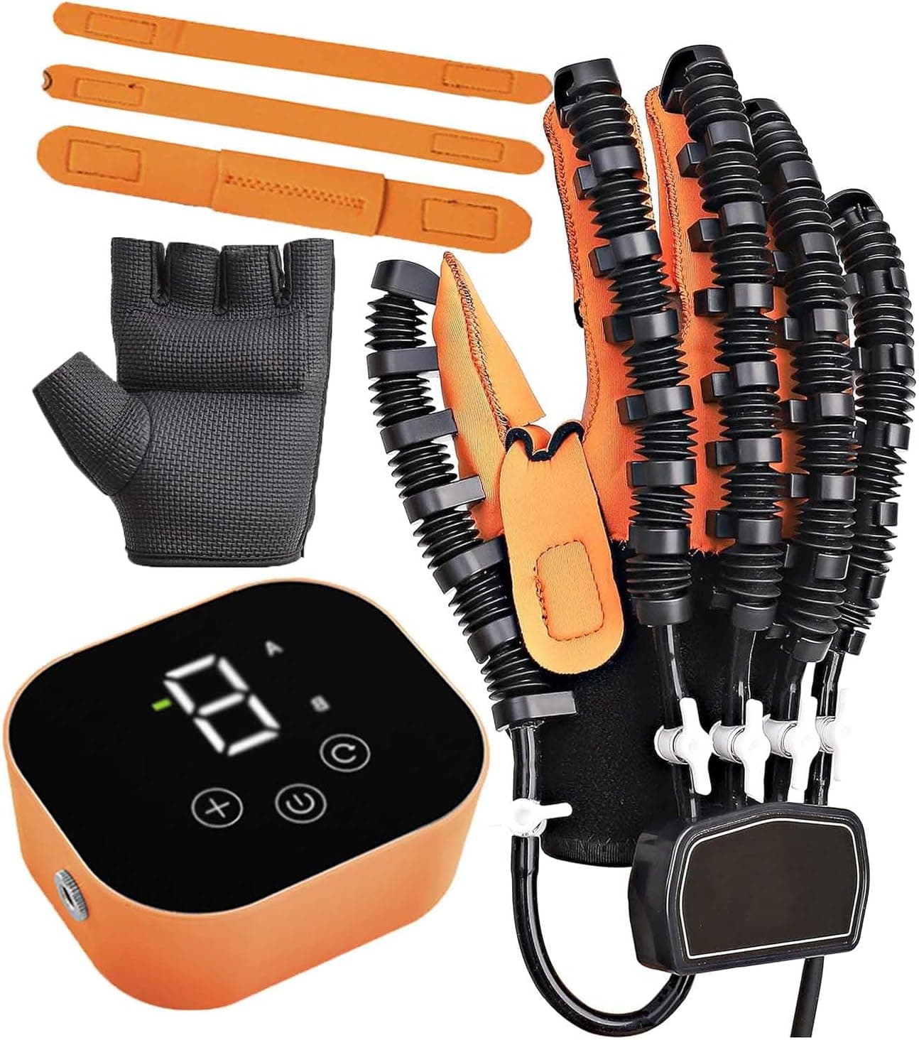 Both Hands Rehabilitation Robot Gloves, 2024 Electric Hand Function Equipment, Stroke Hemiplegia Fingers Recovery Massage Therapy, Finger Robot Rehab Gloves